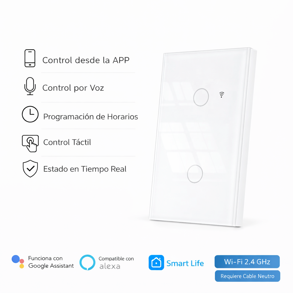 ROMA TECLA SMART WIFI 2 PUNTOS